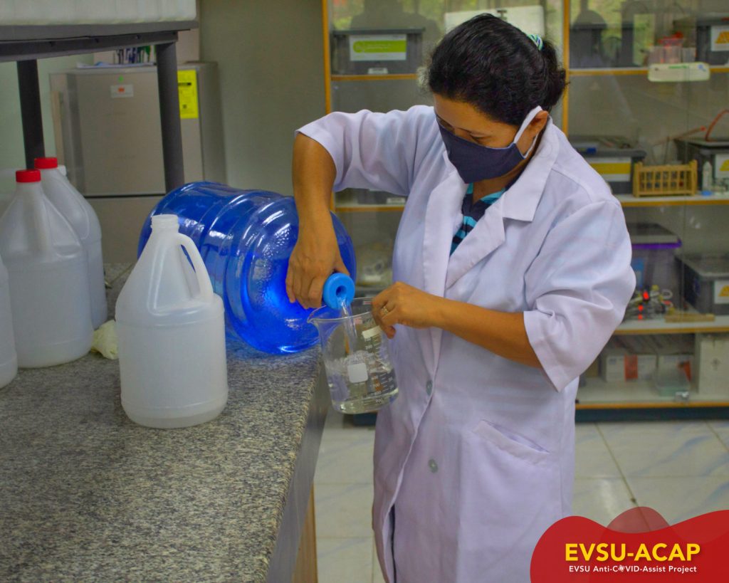 EVSU’s chemists formulate disinfectants, sanitizers