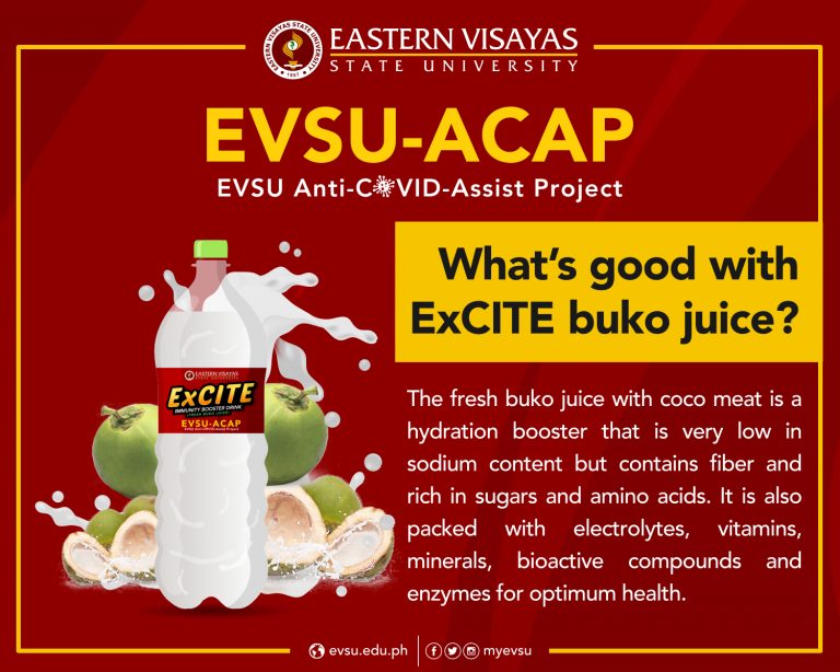 What’s good with ExCITE buko juice? • Eastern Visayas State University