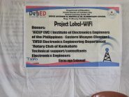 EVSU ECE Department with the Rotary Club of Kankabato and IECEP-EVC launches “Lokal WIFI”