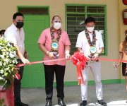 Turn-over of the 2-STOREY 4-CLASSROOMS building from TINGOG PARTYLIST (worth 9M) and the first CAMPUS VISIT of the UNIVERSITY PRESIDENT