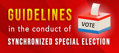 Guidelines in the conduct of Synchronized Special Election