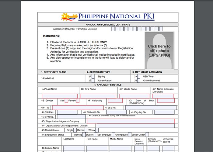 DICT Digital Signature Application