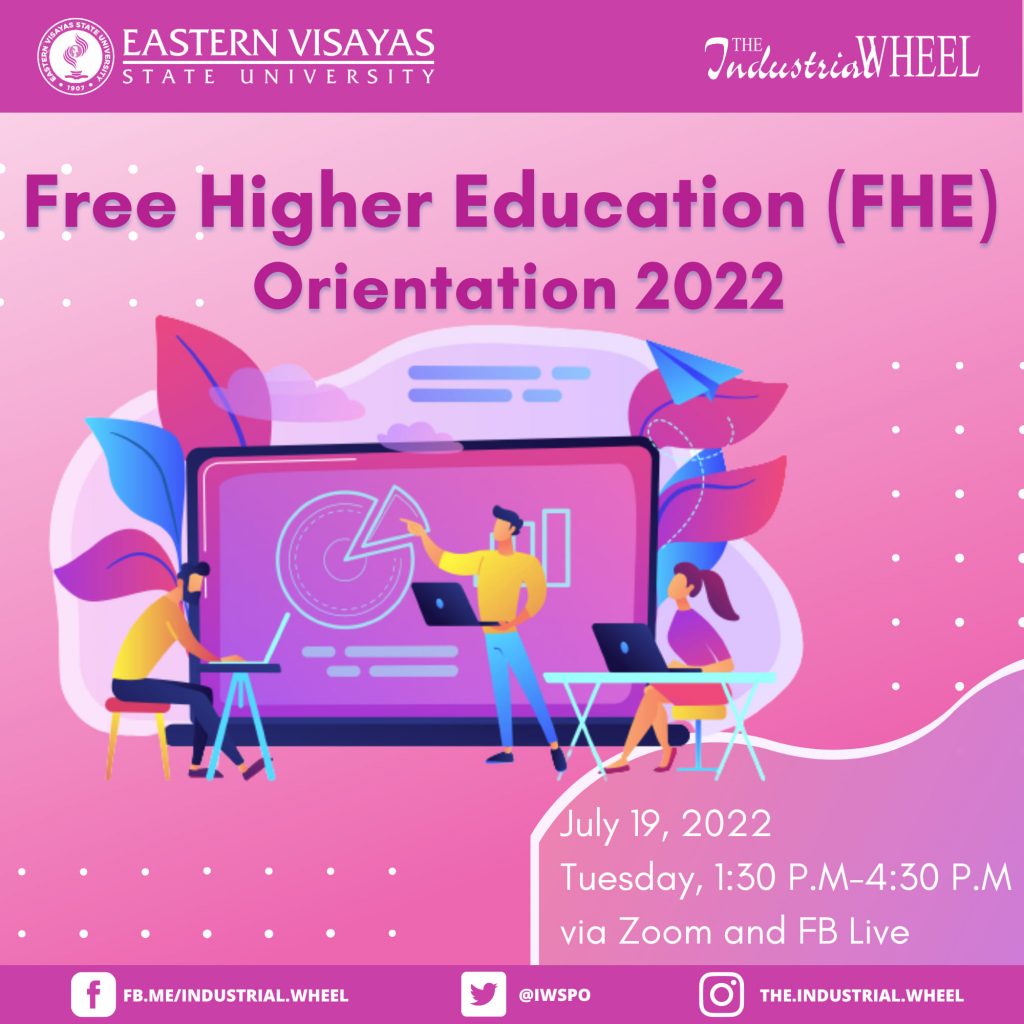 Free Higher Education (FHE) Orientation and Enrollment Schedule