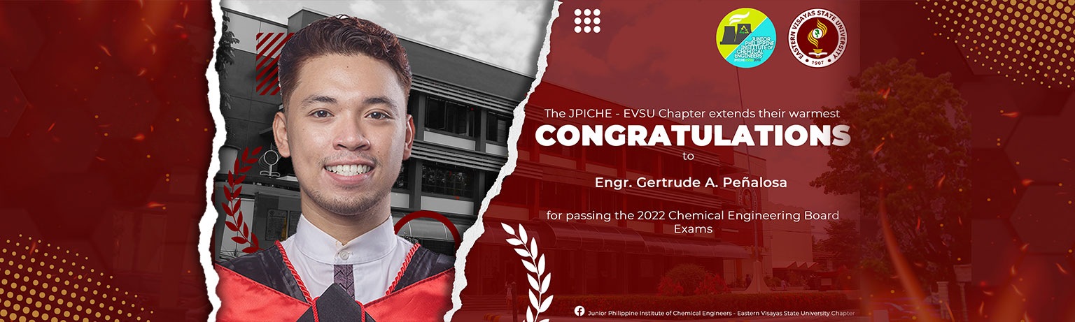 Congratulation to Engr. Gertrude A. Peñalosa for passing the 2022 Chemical Engineering Board Exams