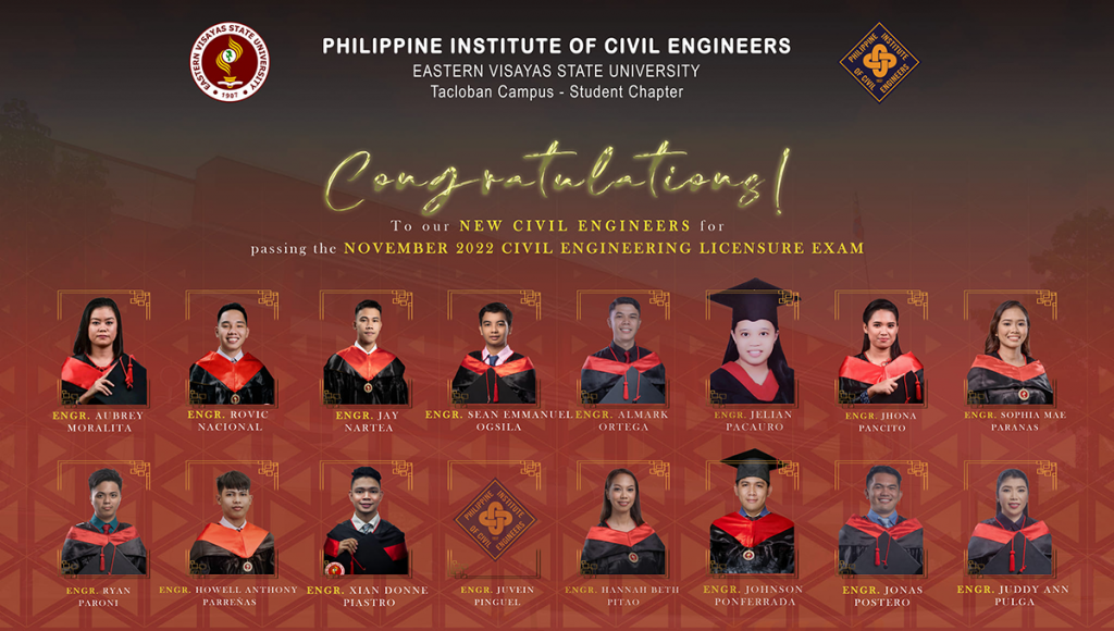 Congratulations November 2022 Civil Engineering Exam Passers!