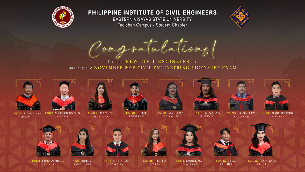 Congratulations November 2022 Civil Engineering Exam Passers!