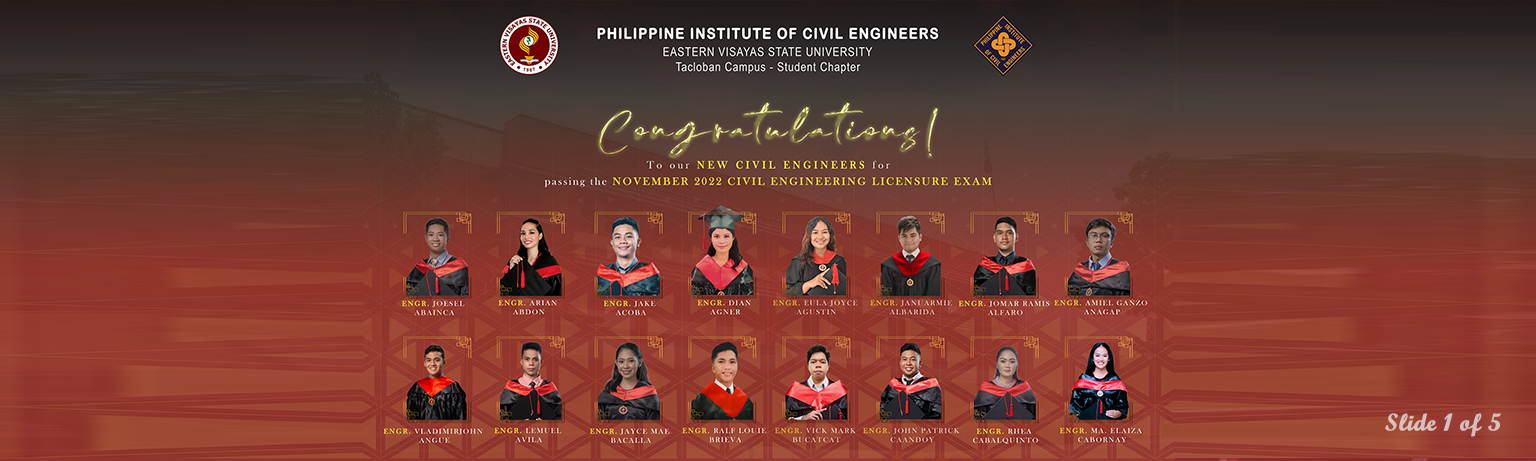 Congratulations November 2022 Civil Engineering Exam Passers