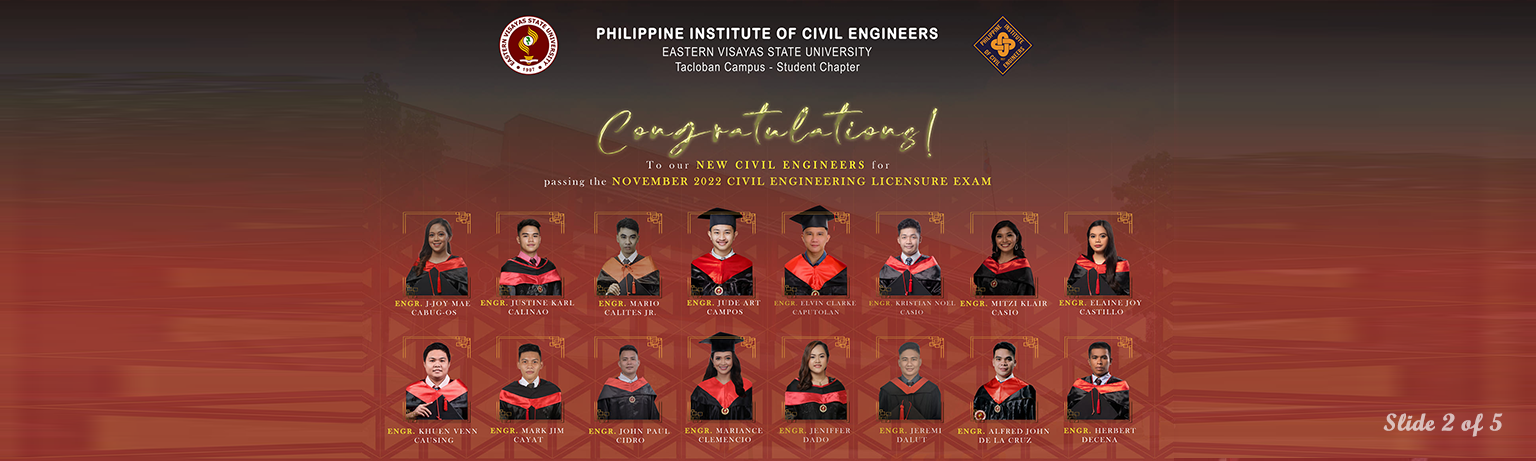 Congratulations November 2022 Civil Engineering Exam Passers