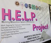 HELP Project expands reach with new MOA Signing; Gender Sensitivity Training welcomes recipients