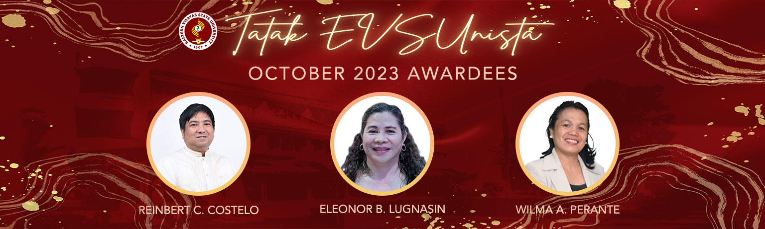 Tatak EVSUnista – October 2023 Awardees