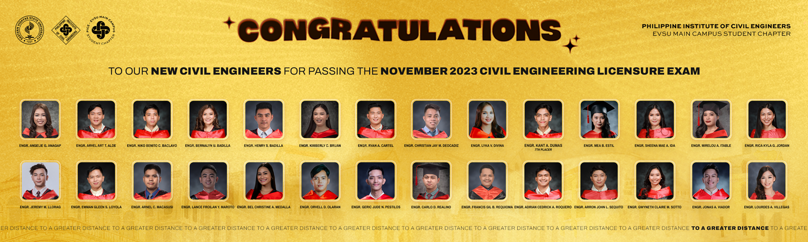 Congratulations! To our newly registered civil engineers