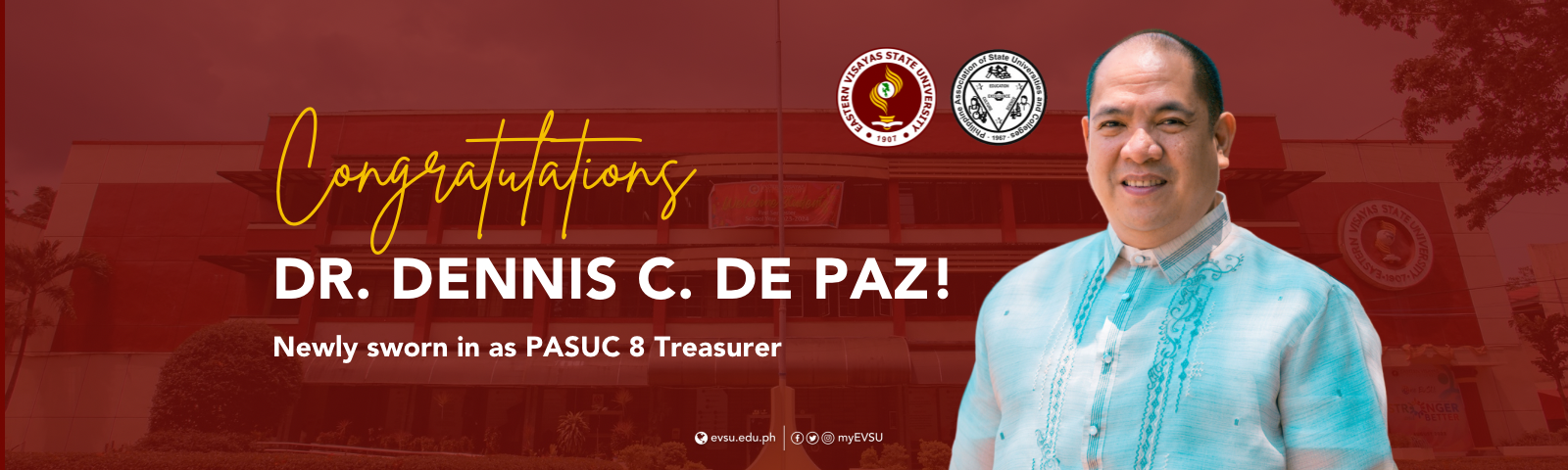2024 President Dennis C. de Paz as PASUC 8 Treasurer