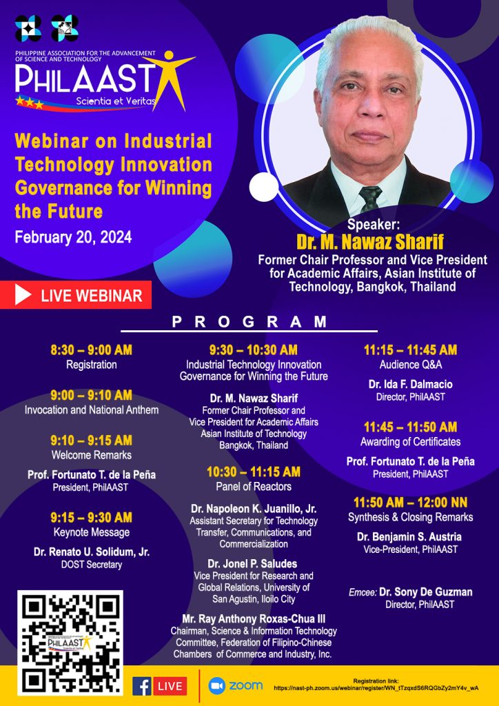 Webinar on Industrial Technology Innovation Governance for Winning the Future