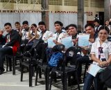 The College of Engineering raises its flags as a sign of resilience on recognition day