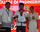 The College of Engineering raises its flags as a sign of resilience on recognition day