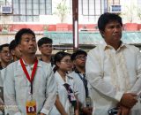 The College of Engineering raises its flags as a sign of resilience on recognition day