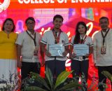 The College of Engineering raises its flags as a sign of resilience on recognition day