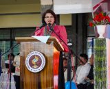 The College of Engineering raises its flags as a sign of resilience on recognition day