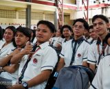 The College of Engineering raises its flags as a sign of resilience on recognition day