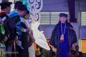 Batch Luminara turns the tassel during the 103rd Commencement Exercises