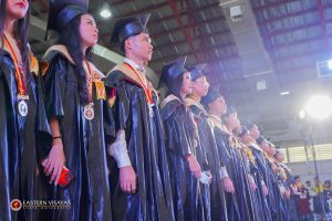 Batch Luminara turns the tassel during the 103rd Commencement Exercises