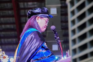 Batch Luminara turns the tassel during the 103rd Commencement Exercises