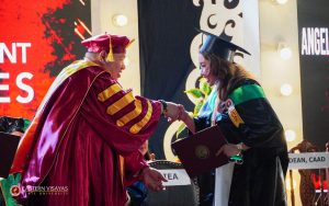 Batch Luminara turns the tassel during the 103rd Commencement Exercises