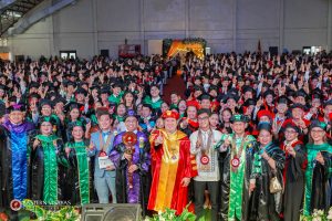 Batch Luminara turns the tassel during the 103rd Commencement Exercises