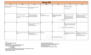 Calendar of Activities (A.Y. 2025-2026)