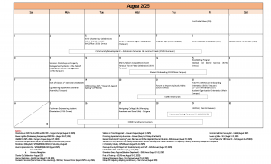 Calendar of Activities (A.Y. 2025-2026)