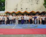 EVSU community extends a ceremonial welcome to University President Dr. Dennis C. de Paz