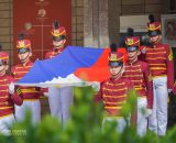EVSU community extends a ceremonial welcome to University President Dr. Dennis C. de Paz