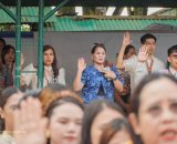 EVSU community extends a ceremonial welcome to University President Dr. Dennis C. de Paz