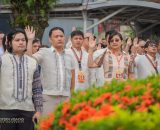 EVSU community extends a ceremonial welcome to University President Dr. Dennis C. de Paz