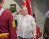 EVSU community extends a ceremonial welcome to University President Dr. Dennis C. de Paz