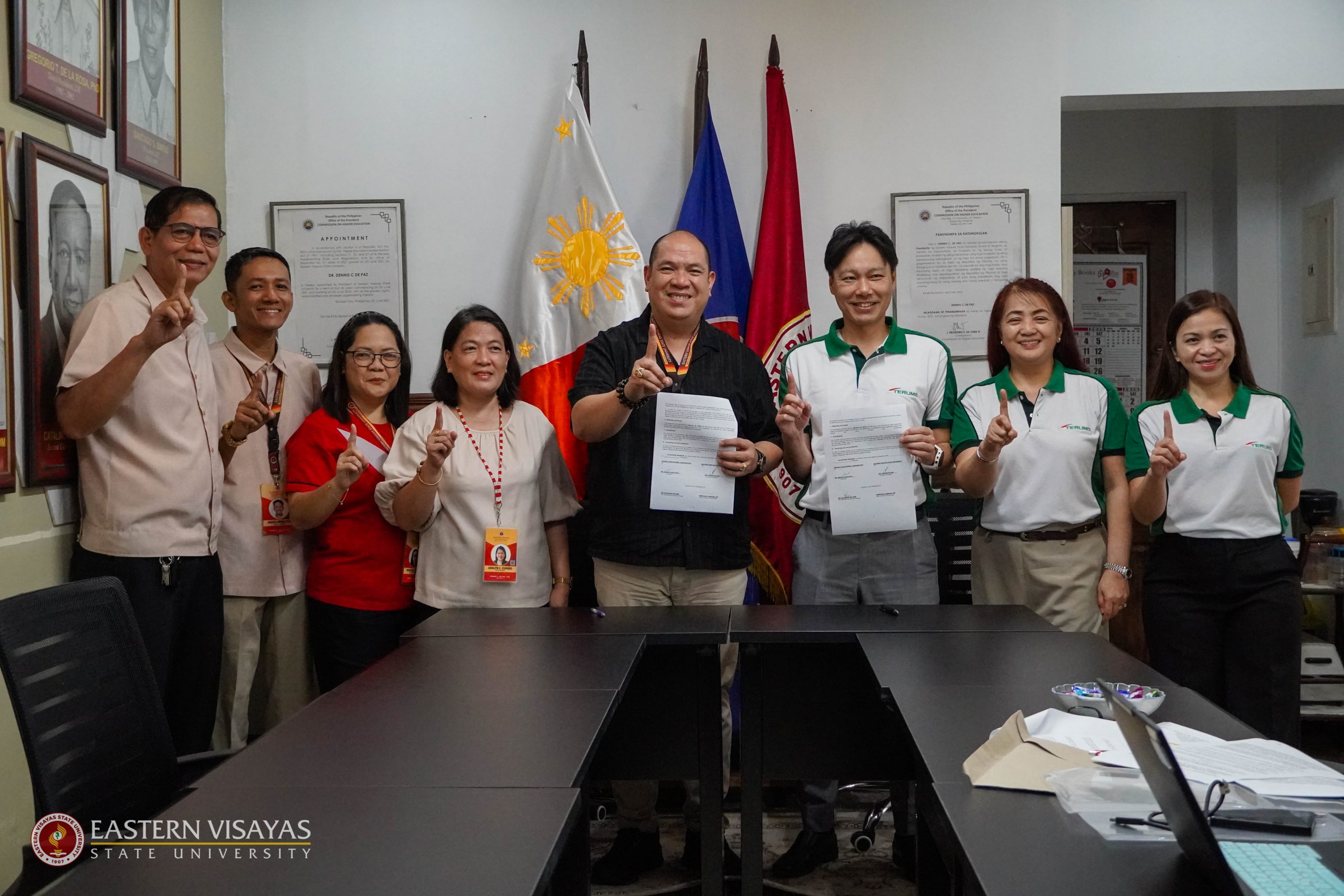 EVSU strengthens ties with Terumo Corporation in MOA signing