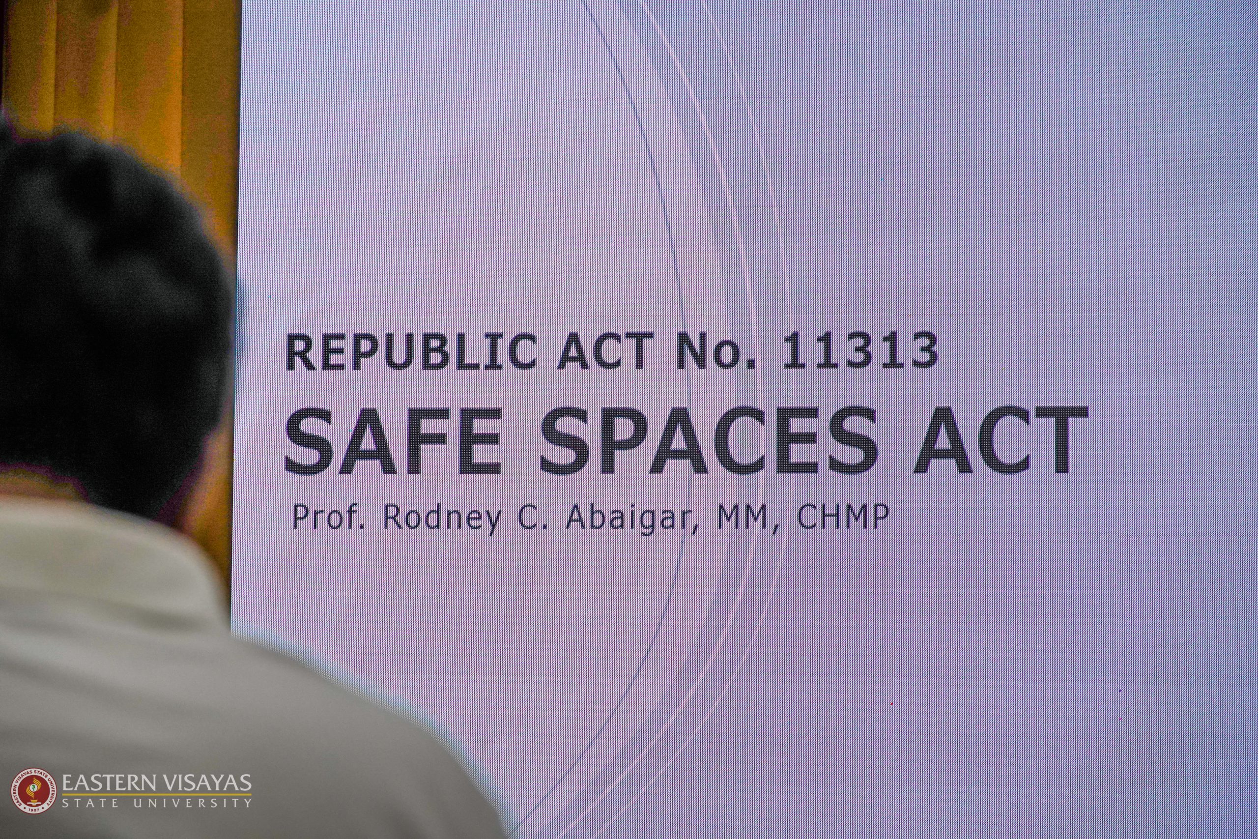 EVSU holds work ethics and safe spaces act seminar of upcoming OJT students for AY 2025-2026