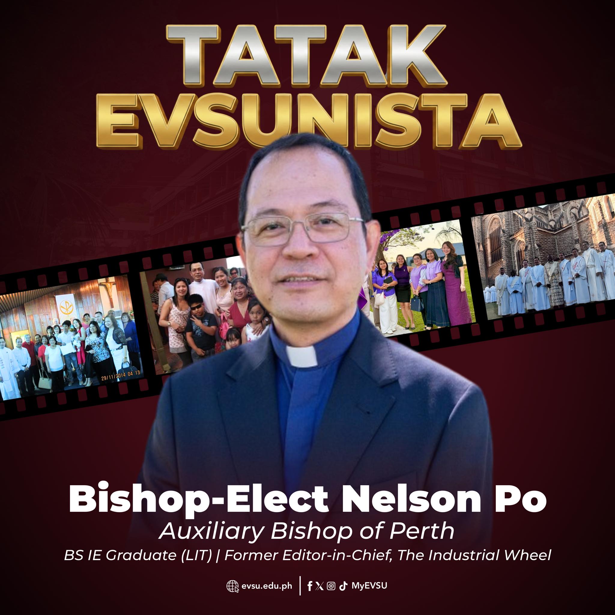 EVSU alumnus Fr. Nelson Po named Auxiliary Bishop of Perth, Australia