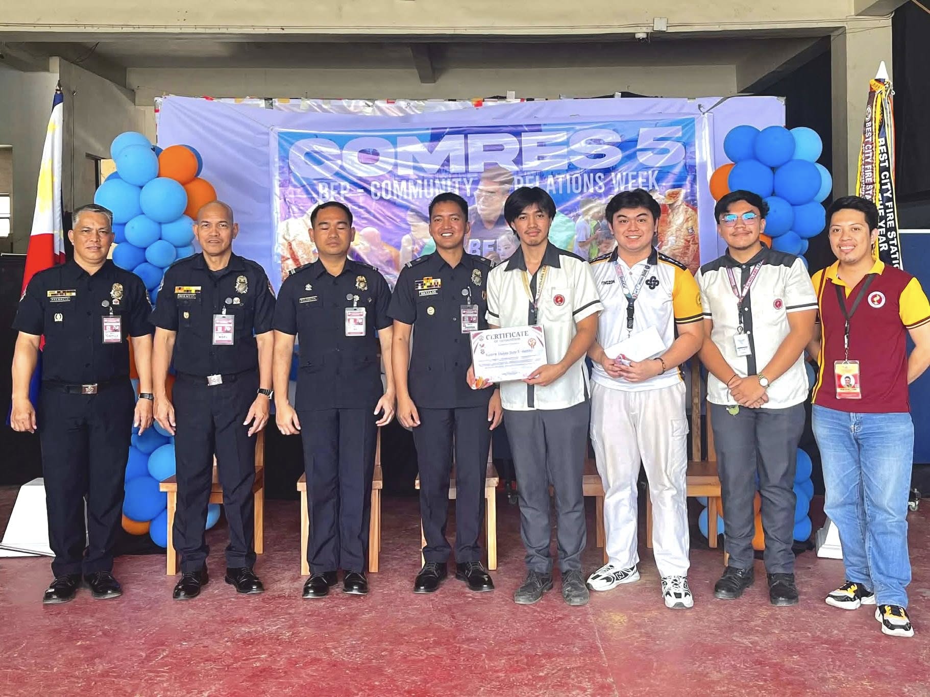 EVSUnistas triumph in BFP Fire Prevention Month Quiz Bee