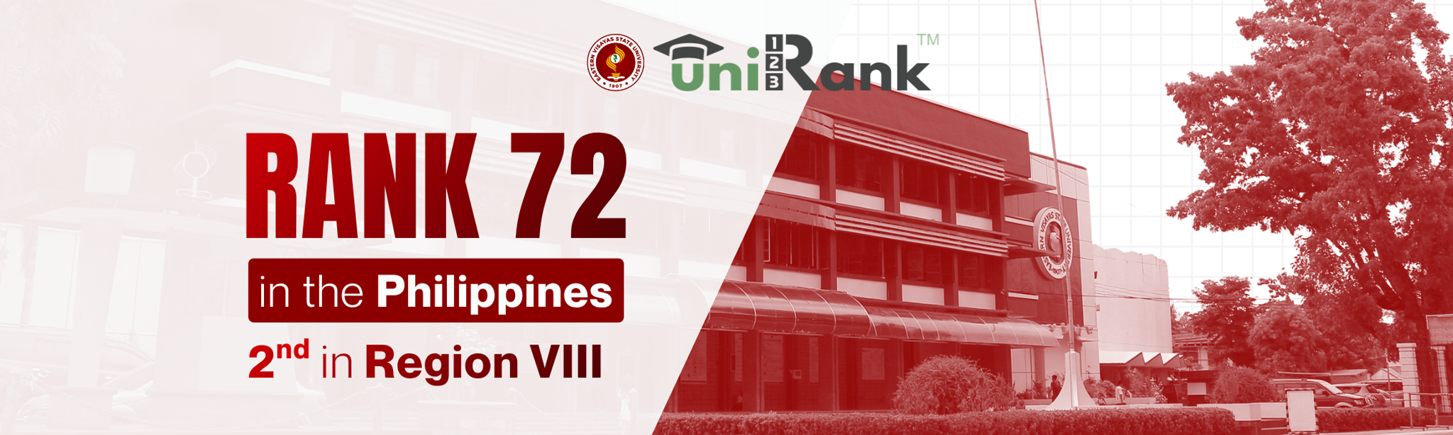 Unirank - EVSU Rank 72 in the Philippines and 2nd in Region VIII