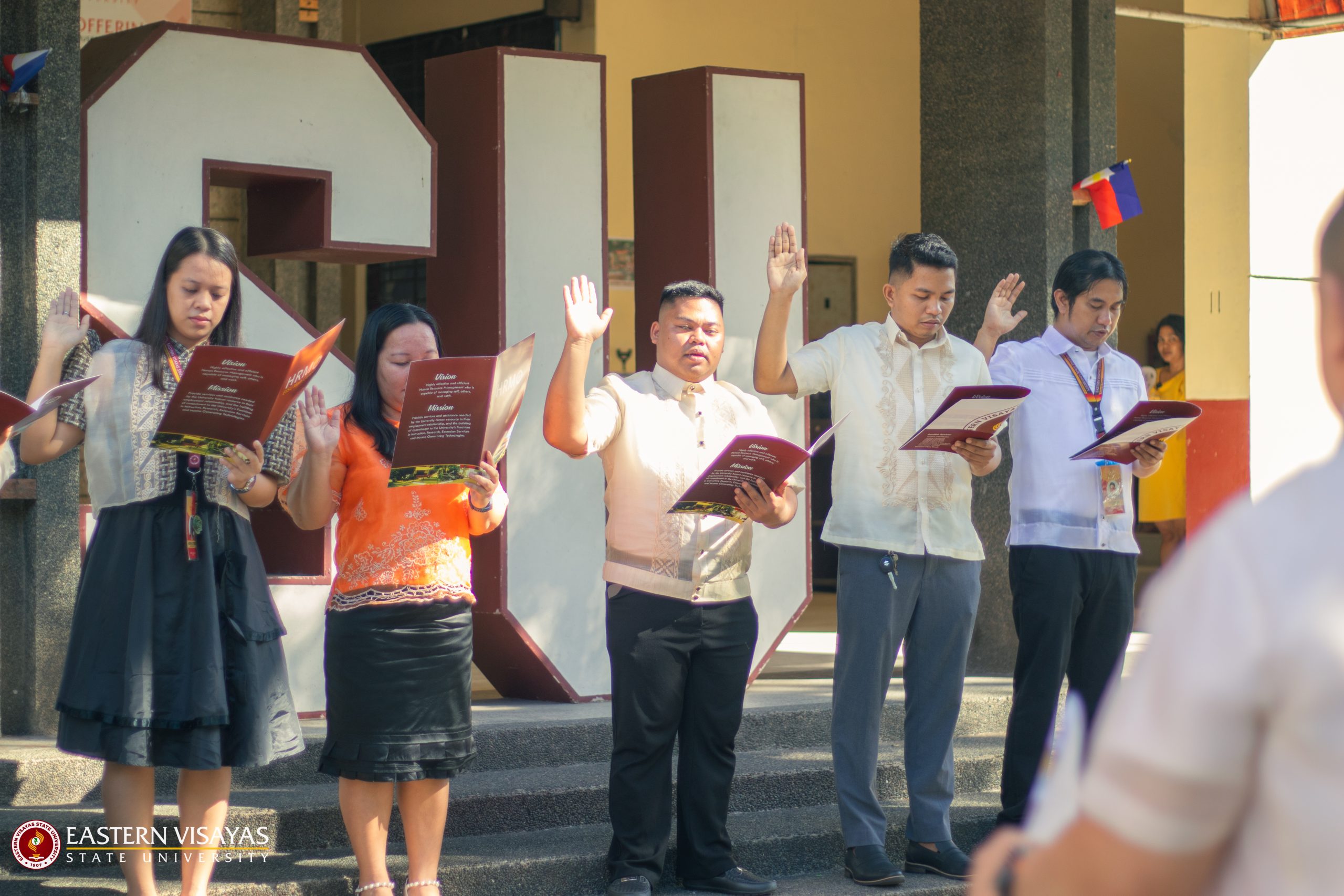 EVSU holds oath taking for new non-teaching personnel and faculty appointees