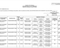 Job Vacancy Announcement (August 5, 2026)