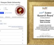EVSU officially hits 200 Scopus indexed publications; receives GHF university excellence award