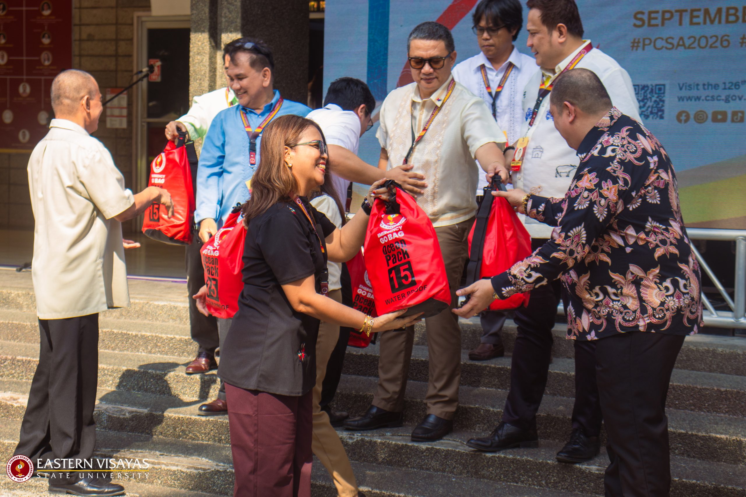 Emergency Go Bags turned over to employees to strengthen disaster preparedness