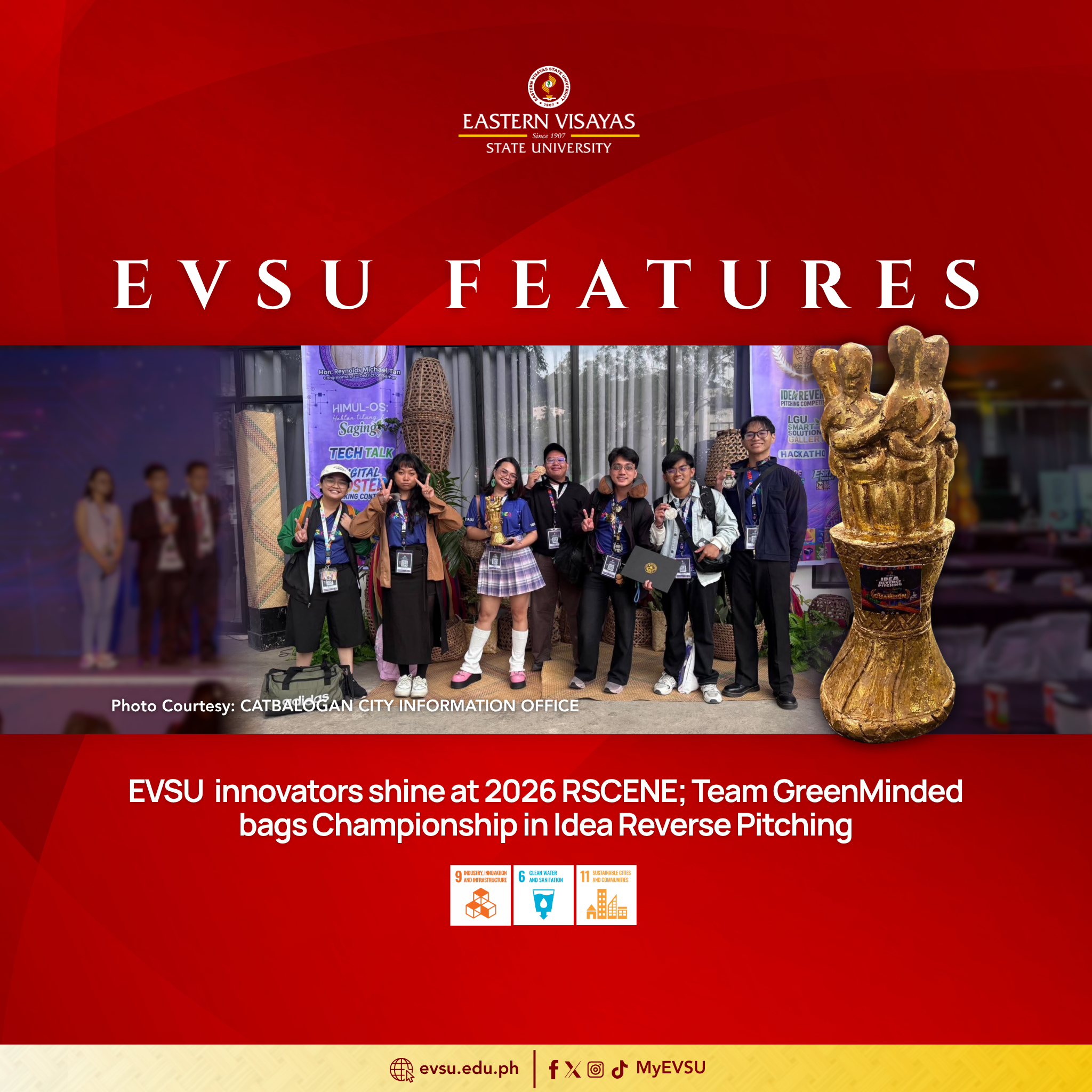 EVSU Innovators dominate 2026 RSCENE; Team GreenMinded clinches Championship